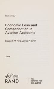 Tapa de Economic loss and compensation in aviation accidents