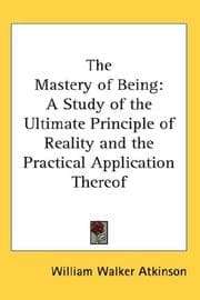 Tapa de The Mastery of Being