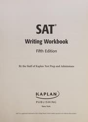 Tapa de SAT writing workbook