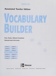 Tapa de Glencoe Language Arts Vocabulary Builder, CR 4,