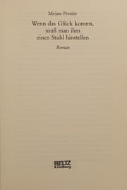 Tapa de Wenn das Glück kommt, muss man ihm einen Stuhl hinstellen