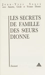 Tapa de Les secrets de famille des soeurs Dionne