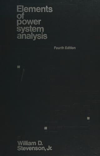 Tapa de Elements of power system analysis