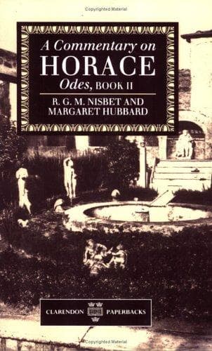 Tapa de Commentary on Horace - Odes Bk. 2