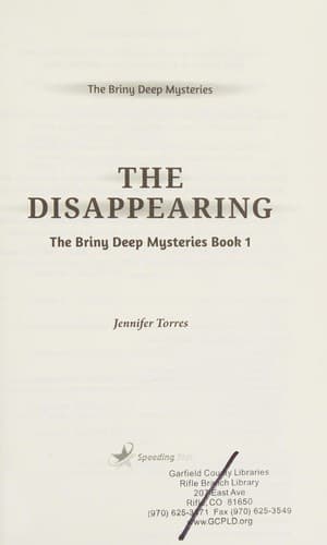 Tapa de The disappearing