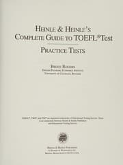 Tapa de Heinle & Heinle's complete guide to TOEFL test : Practice tests