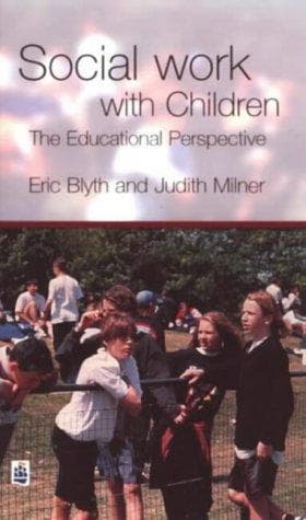 Tapa de Social work with children