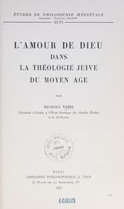 Tapa de L' amour de Dieu dans la théologie juive du Moyen Age