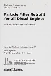 Tapa de Particle filter retrofit for all diesel engines