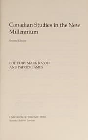 Tapa de Canadian studies in the new millennium