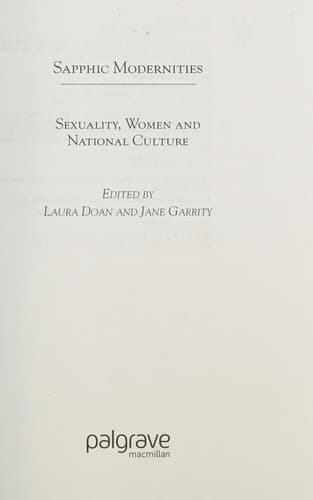 Tapa de Sapphic modernities