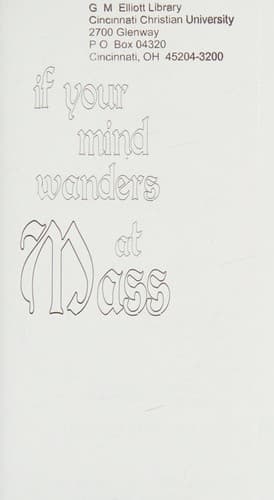 Tapa de If your mind wanders at Mass