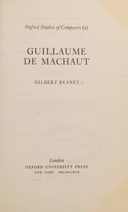 Tapa de Guillaume de Machaut
