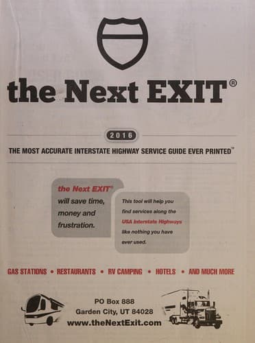 Tapa de The next exit 2016