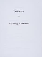 Tapa de Physiology of Behaviour