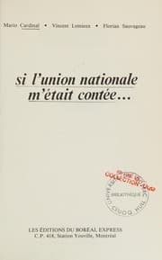 Tapa de Si l'Union nationale m'était contée ...