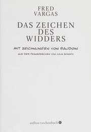 Tapa de Das Zeichen des Widders