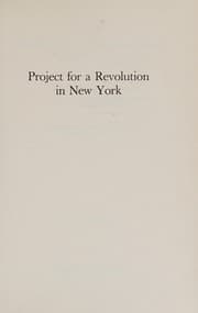 Tapa de Project for a Revolution in New York