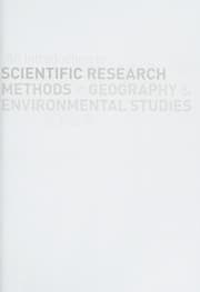 Tapa de Introduction to Scientific Research Methods in Geography and Environmental Studies
