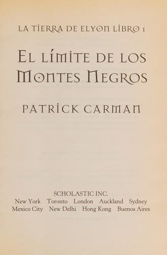 Tapa de El límite de los Montes Negros