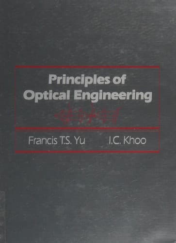 Tapa de Principles of optical engineering