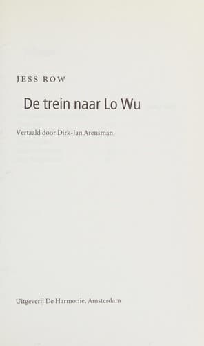 Tapa de De trein naar Lo Wu