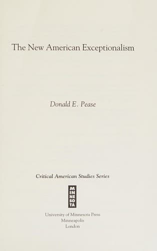 Tapa de The new American exceptionalism