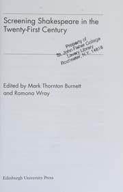 Tapa de SCREENING SHAKESPEARE IN THE TWENTY-FIRST CENTURY; ED. BY MARK THORNTON BURNETT
