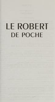 Tapa de Le Robert de poche