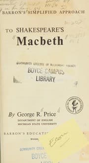 Tapa de Barron's simplified approach to Shakespere's Macbeth