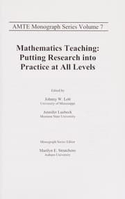 Tapa de Mathematics teaching