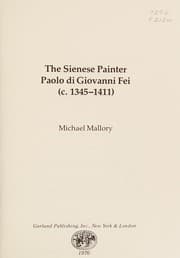 Tapa de The Sienese painter Paolo di Giovanni Fei (c. 1345-1411)