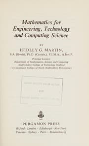 Tapa de Mathematics for engineering, technology, and computing science