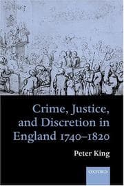 Tapa de Crime, Justice and Discretion in England 1740-1820