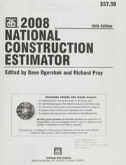 Tapa de 2008 national construction estimator