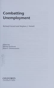 Tapa de Combatting unemployment