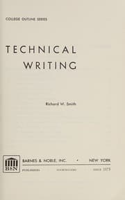 Tapa de Technical writing