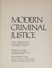 Tapa de Modern criminal justice