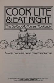 Tapa de Cook lite & eat right