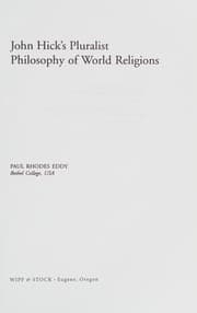 Tapa de John Hick's Pluralist Philosophy of World Religions