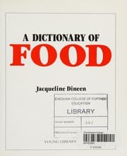 Tapa de A Dictionary of Food