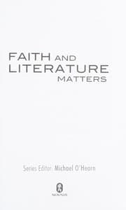 Tapa de Faith and literature matters