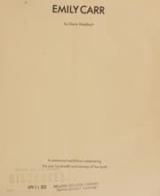Tapa de Emily Carr