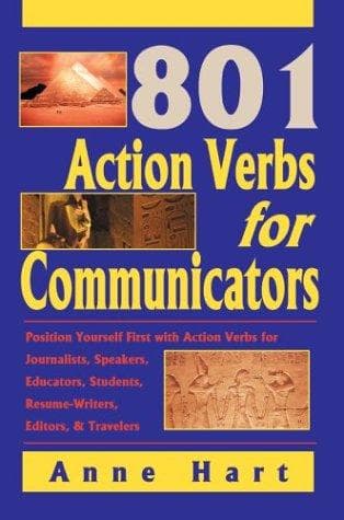 Tapa de 801 Action Verbs for Communicators