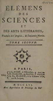 Tapa de Élémens des sciences et des arts littéraires