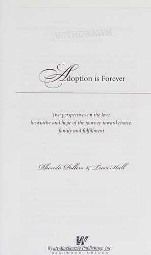 Tapa de Adoption is forever