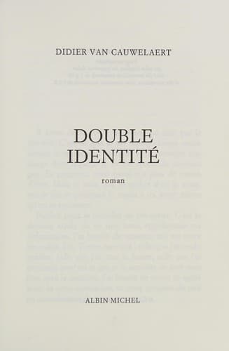 Tapa de Double identité