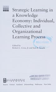 Tapa de Strategic Learning in a Knowledge Economy