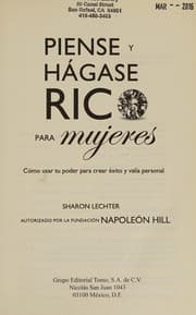 Tapa de Piense y hágase rico para mujeres