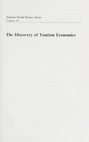 Tapa de Discovery of Tourism Economics